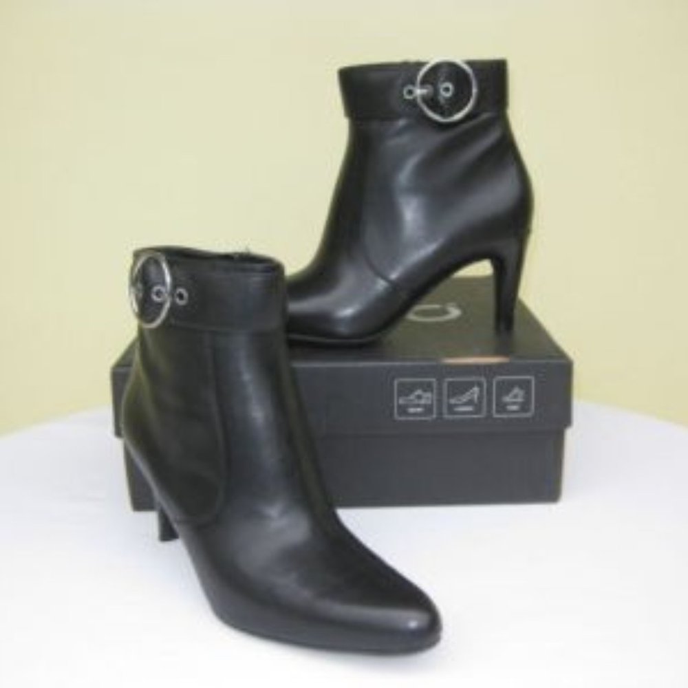 New in Box ECCO City Bristol Ankle Boots Bootie Leather Black 9.5